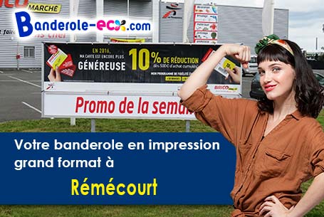 Impression sur mesure de banderole pas cher à Rémécourt (Oise/60600)