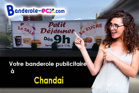 Création offerte de votre banderole publicitaire à Chandai (Orne/61300)