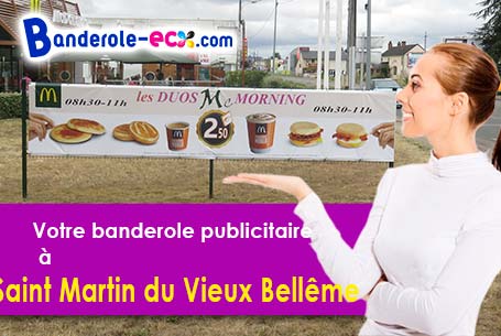 Création offerte de votre banderole personnalisée à Saint-Martin-du-Vieux-Bellême (Orne/61130)