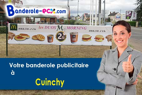 Création offerte de votre banderole publicitaire à Cuinchy (Pas-de-Calais/62149)
