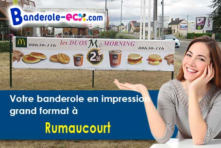 Création offerte de votre banderole personnalisée à Rumaucourt (Pas-de-Calais/62860)