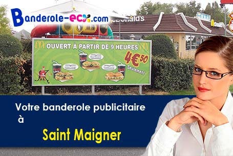 Impression grand format de banderole personnalisée à Saint-Maigner (Puy-de-Dôme/63330)