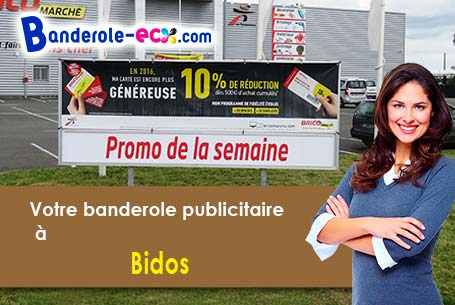 Impression grand format de banderole personnalisée à Bidos (Pyrénées-Atlantiques/64400)