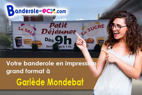 Impression grand format de banderole personnalisée à Garlède-Mondebat (Pyrénées-Atlantiques/64450)