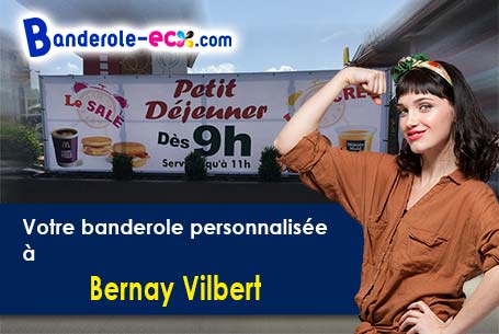 Création maquette offerte de votre banderole personnalisée à Bernay-Vilbert (Seine-et-Marne/77540)