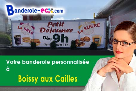 Création maquette offerte de votre banderole publicitaire à Boissy-aux-Cailles (Seine-et-Marne/77760