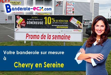 Création maquette offerte de votre banderole publicitaire à Chevry-en-Sereine (Seine-et-Marne/77710)