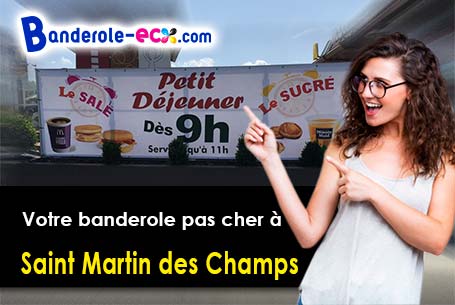 Création maquette offerte de votre banderole publicitaire à Saint-Martin-des-Champs (Seine-et-Marne/