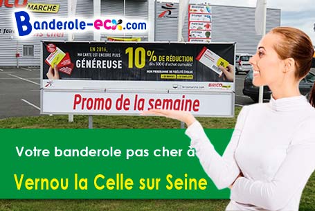 Création maquette offerte de votre banderole personnalisée à Vernou-la-Celle-sur-Seine (Seine-et-Mar