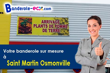 Création maquette offerte de votre banderole publicitaire à Saint-Martin-Osmonville (Seine-Maritime/