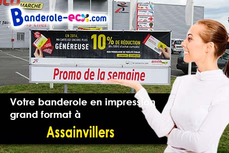 Création graphique offerte de votre banderole publicitaire à Assainvillers (Somme/80500)
