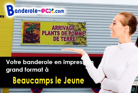 Création graphique offerte de votre banderole publicitaire à Beaucamps-le-Jeune (Somme/80430)