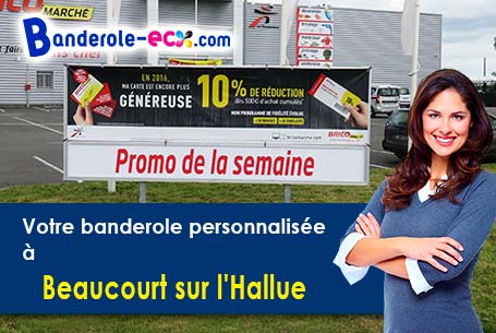 Création graphique offerte de votre banderole publicitaire à Beaucourt-sur-l'Hallue (Somme/80260)