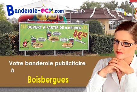 Création maquette gratuite de votre banderole pas cher à Boisbergues (Somme/80600)