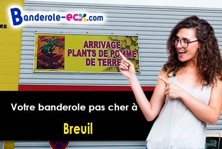 Création graphique offerte de votre banderole publicitaire à Breuil (Somme/80400)