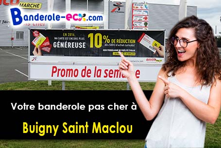Création graphique offerte de votre banderole publicitaire à Buigny-Saint-Maclou (Somme/80132)