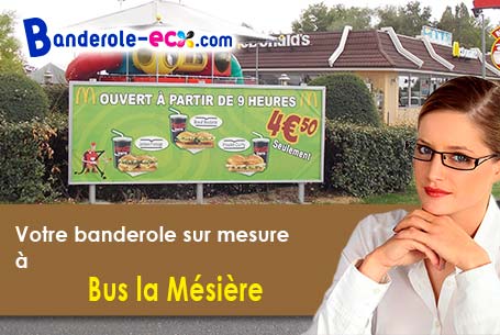 Création graphique offerte de votre banderole publicitaire à Bus-la-Mésière (Somme/80700)