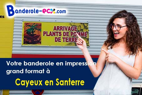 Création graphique offerte de votre banderole publicitaire à Cayeux-en-Santerre (Somme/80720)