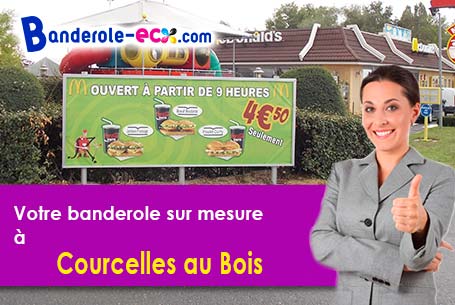 Création maquette inclus pour votre banderole personnalisée à Courcelles-au-Bois (Somme/80560)