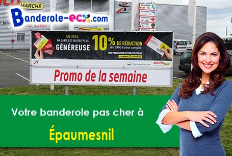 Création maquette gratuite de votre banderole pas cher à Épaumesnil (Somme/80140)