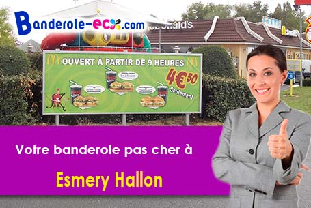 Création graphique offerte de votre banderole publicitaire à Esmery-Hallon (Somme/80400)