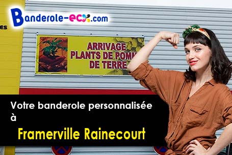 Création maquette gratuite de votre banderole pas cher à Framerville-Rainecourt (Somme/80131)
