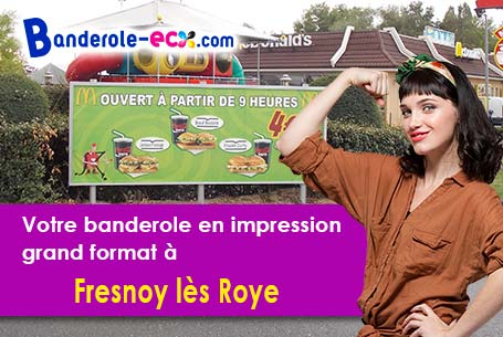 Création graphique offerte de votre banderole publicitaire à Fresnoy-lès-Roye (Somme/80700)