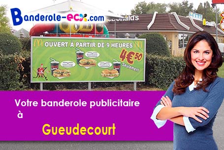 Création maquette inclus pour votre banderole personnalisée à Gueudecourt (Somme/80360)