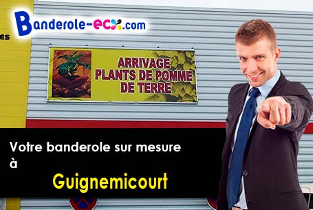 Création graphique offerte de votre banderole publicitaire à Guignemicourt (Somme/80540)