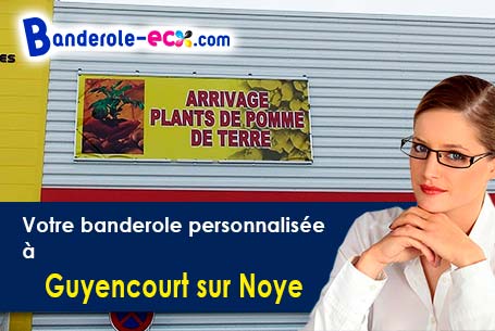 Création maquette gratuite de votre banderole pas cher à Guyencourt-sur-Noye (Somme/80250)