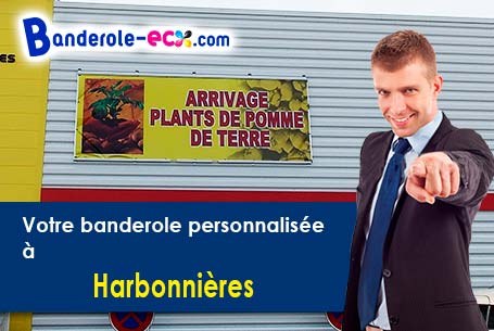 Création graphique offerte de votre banderole publicitaire à Harbonnières (Somme/80131)