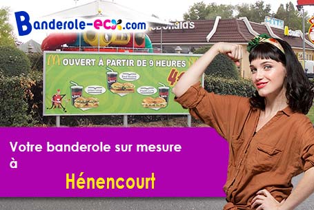 Création graphique offerte de votre banderole publicitaire à Hénencourt (Somme/80300)