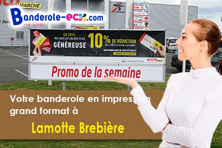 Création graphique offerte de votre banderole publicitaire à Lamotte-Brebière (Somme/80450)