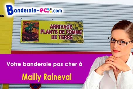 Création maquette gratuite de votre banderole pas cher à Mailly-Raineval (Somme/80110)
