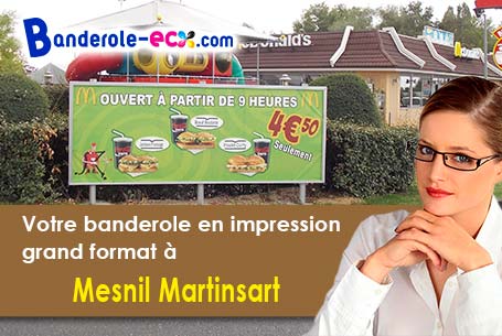 Création graphique offerte de votre banderole publicitaire à Mesnil-Martinsart (Somme/80300)