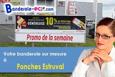 Création graphique offerte de votre banderole publicitaire à Ponches-Estruval (Somme/80150)