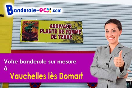 Création graphique offerte de votre banderole publicitaire à Vauchelles-lès-Domart (Somme/80620)