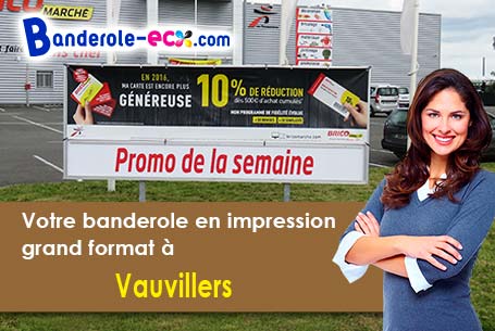 Création graphique offerte de votre banderole publicitaire à Vauvillers (Somme/80131)