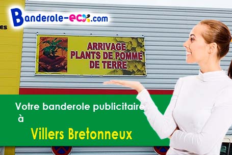 Création maquette gratuite de votre banderole pas cher à Villers-Bretonneux (Somme/80380)