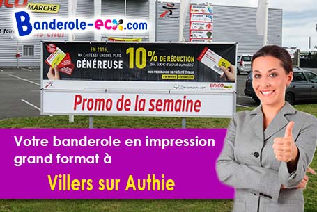 Création graphique offerte de votre banderole publicitaire à Villers-sur-Authie (Somme/80120)