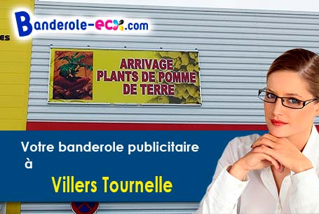 Création maquette gratuite de votre banderole pas cher à Villers-Tournelle (Somme/80500)
