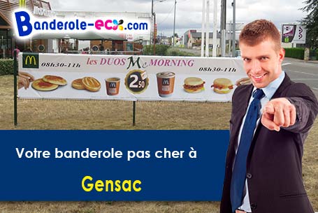 Création graphique offerte de votre banderole publicitaire à Gensac (Tarn-et-Garonne/82120)
