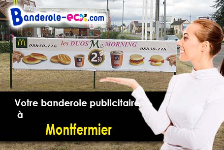 Création maquette inclus pour votre banderole personnalisée à Montfermier (Tarn-et-Garonne/82270)