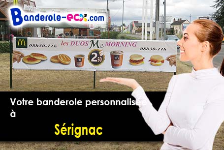 Création graphique offerte de votre banderole publicitaire à Sérignac (Tarn-et-Garonne/82500)