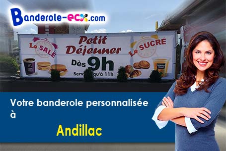 Création graphique offerte de votre banderole publicitaire à Andillac (Tarn/81140)
