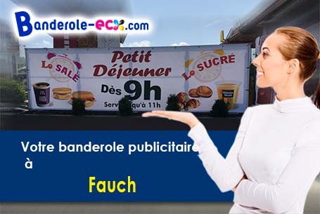 Création maquette gratuite de votre banderole pas cher à Fauch (Tarn/81120)