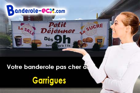 Création graphique offerte de votre banderole publicitaire à Garrigues (Tarn/81500)