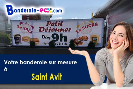 Création maquette gratuite de votre banderole pas cher à Saint-Avit (Tarn/81110)