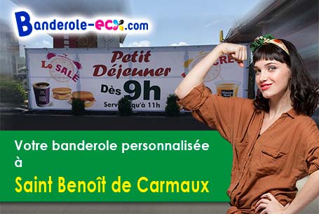 Création graphique offerte de votre banderole publicitaire à Saint-Benoît-de-Carmaux (Tarn/81400)