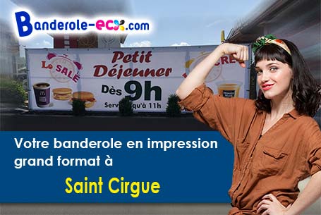 Création graphique offerte de votre banderole publicitaire à Saint-Cirgue (Tarn/81340)